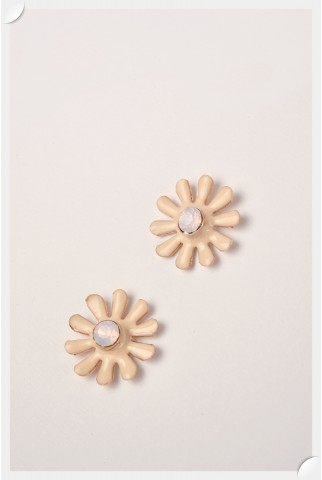 Rose daisy earrings