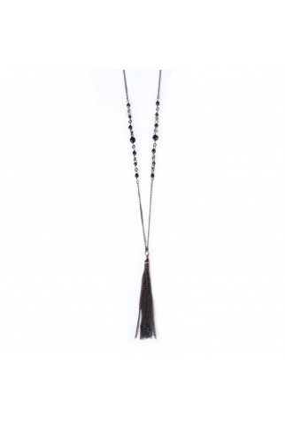 Agate Tassel Liberty Necklace