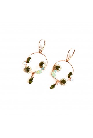 Olivine Bouquet Earrings